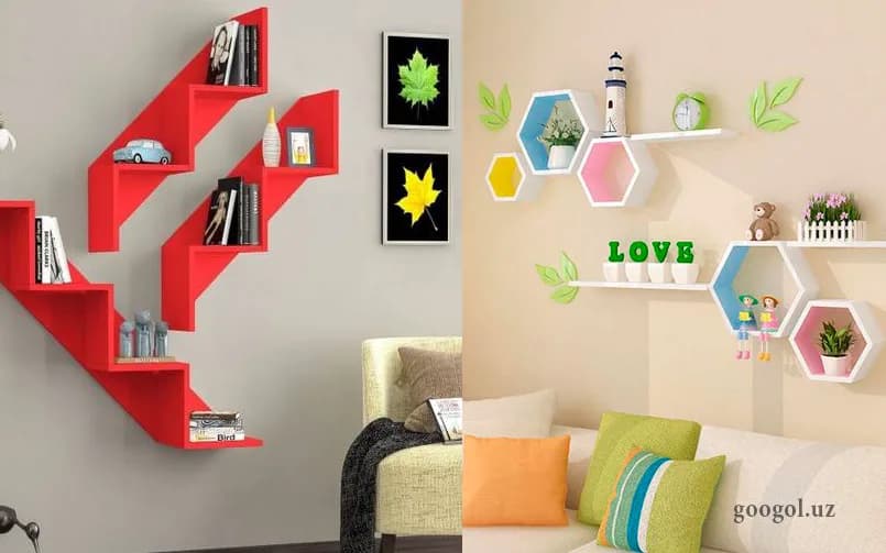 Siz ko'rmagan 50 ta ajoyib tokchalar dizayni