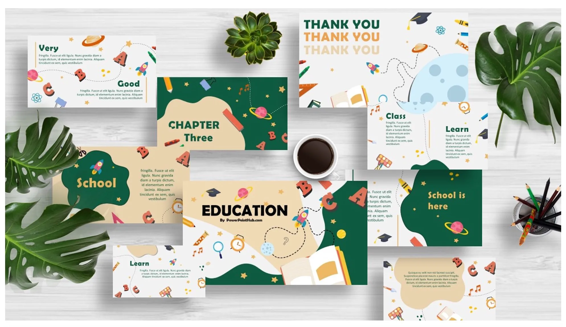 Ta'limga oid Power Point shabloni