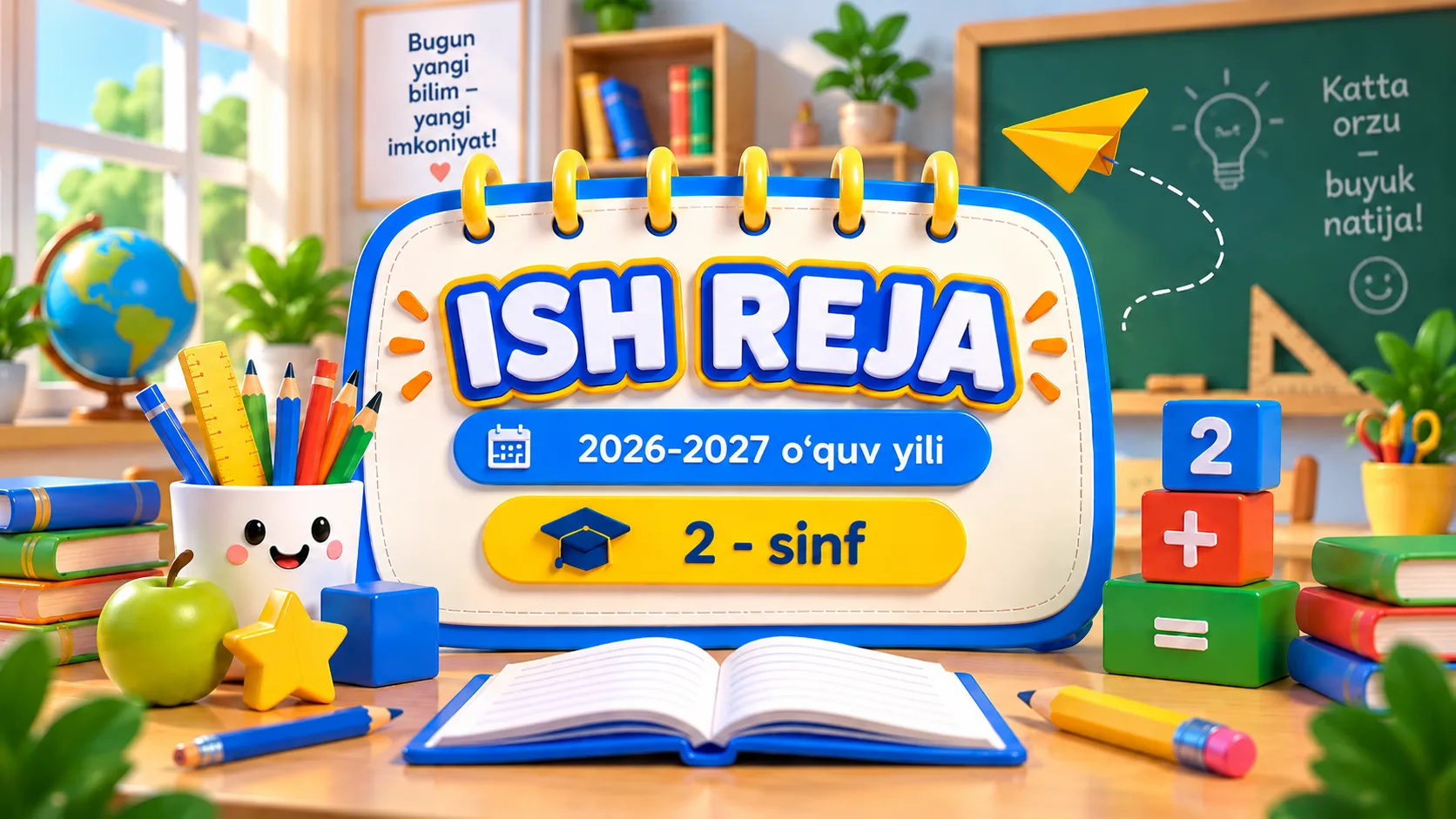 2-sinf matematika fanidan ish reja
