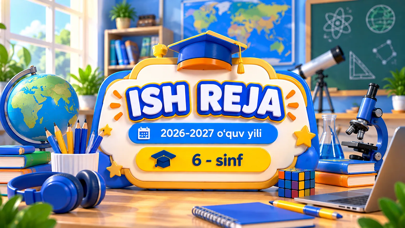 6-sinf Matematika fanidan ish reja