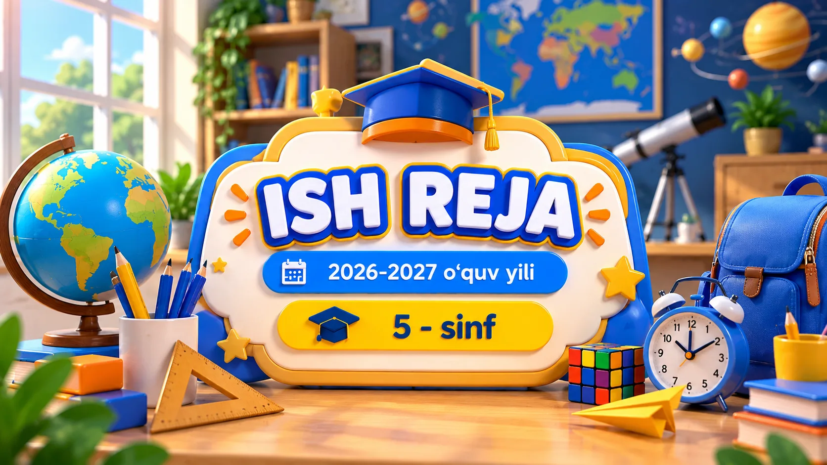 5-sinf Matematika fanidan ish reja