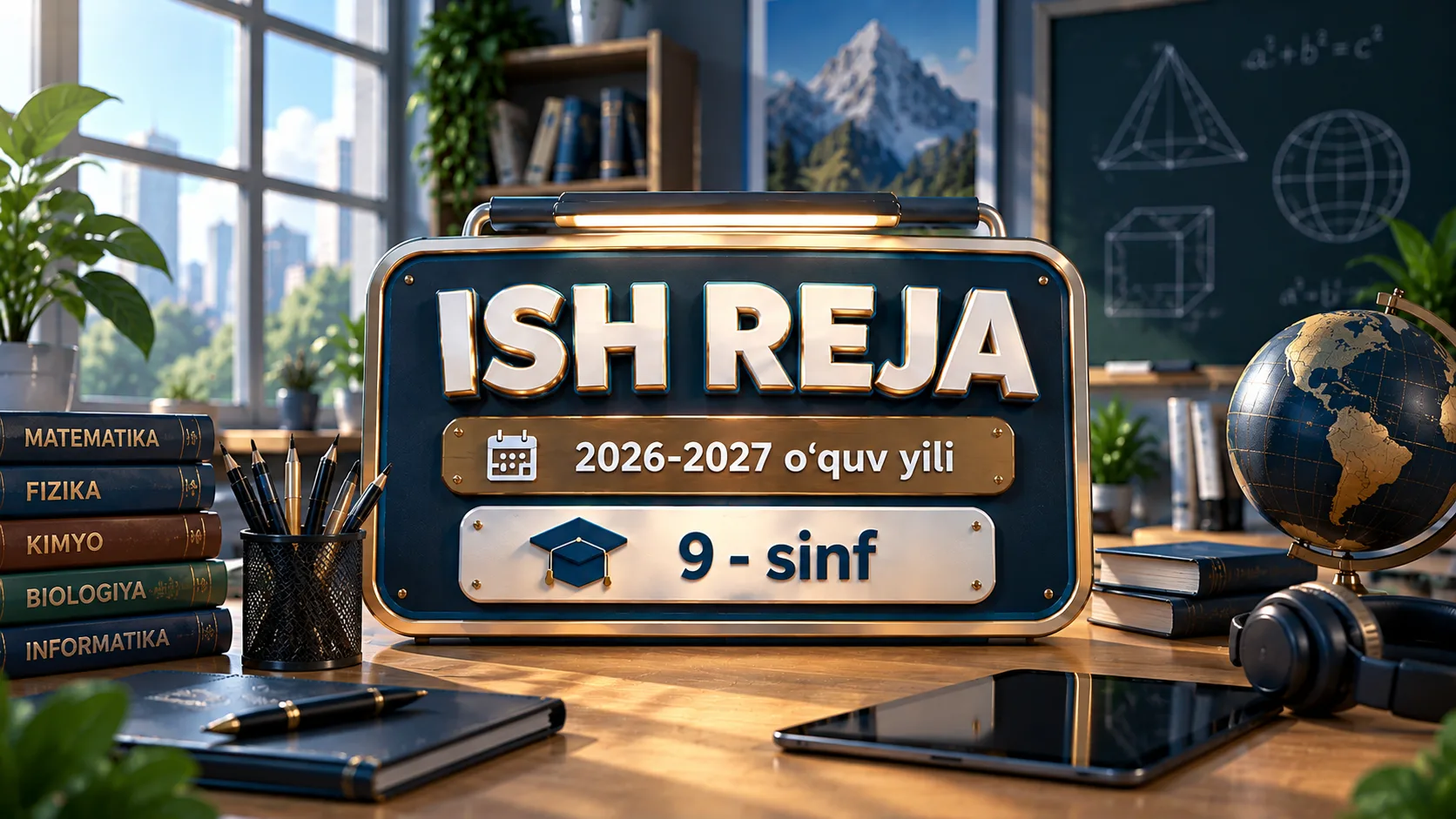 9-sinf algebra fanidan ish reja